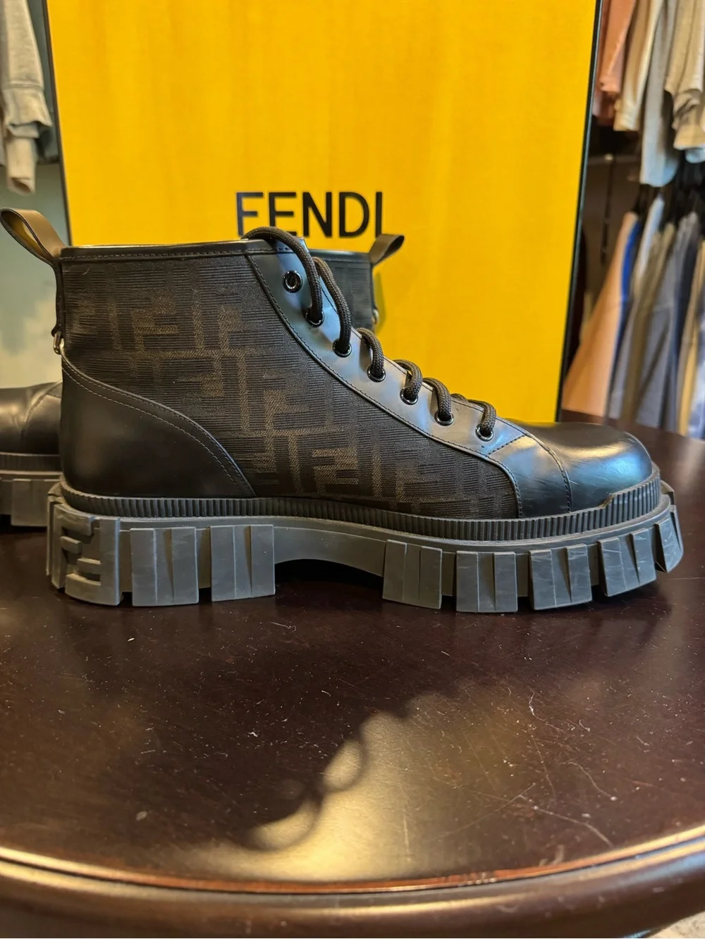 Men’s Fendi Force Biker Boot size 12